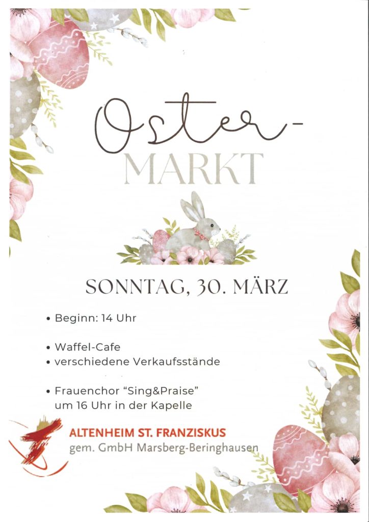 Herzliche Einladung zum Ostermarkt!